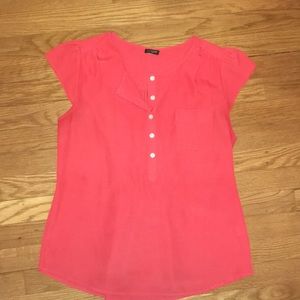 J. Crew bright salmon blouse